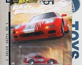 Hot Wheels Premium CHASE 1995 Mazda RX- 7 Fast & Furious 25th