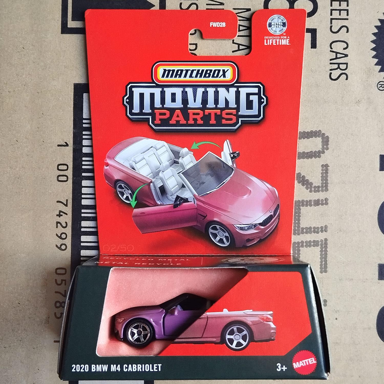 Matchbox Car 2020 BMW M4 Cabriolet 1/64 Diecast Model | Gift for