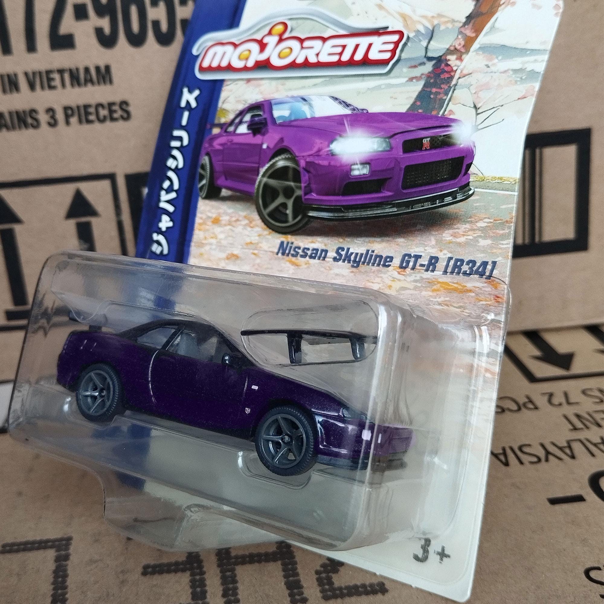 ミニカー HotWheels Nissan GT-R V-Spec chase car CHASE CAR 1/64 Mini GT Nissan Skyline GT-R (R34) V-Spec (Chrome
