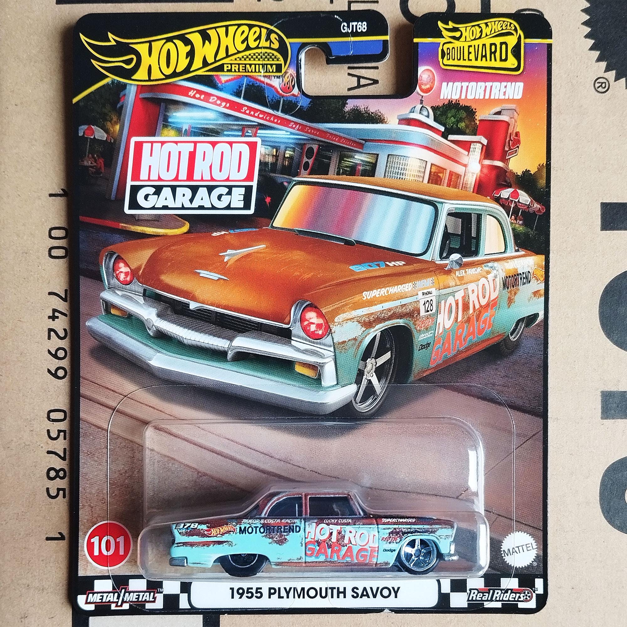 Premium Hot Wheels - 1955 Plymouth Savoy Vintage Hot Rod Diecast 1