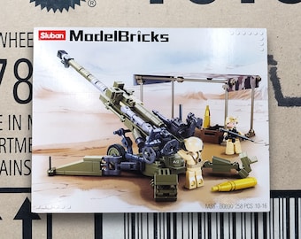 Sluban Military WW2 M777 Howitzer Building Blocks Set, US Marine