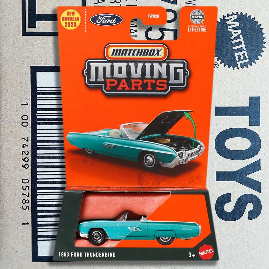 Matchbox Car - 1963 FORD THUNDERBIRD Diecast 1/64 Scale Model