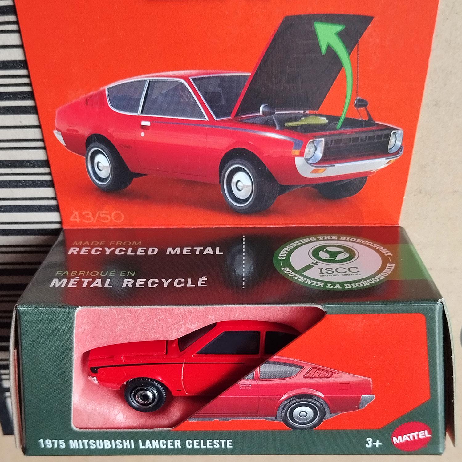 Matchbox Car 1975 Mitsubishi Lancer Celeste Diecast Scale Model