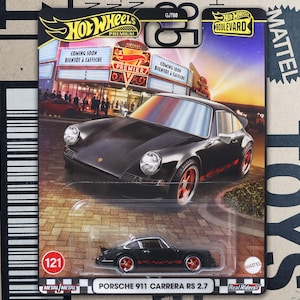 2025 Hot Wheels Premium Porsche 911 Carrera RS 2.7 Diecast Scale Model | Rare Find Collectible Toy Car |  Car Collector Gift  for Boyfriend