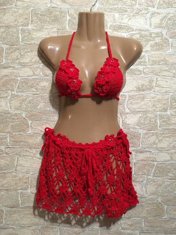 bikini and matching skirt
