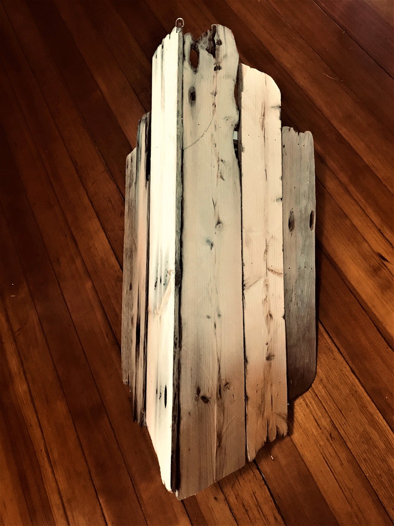 Atlantic Driftwood Hand Crafted Corner Wall Shelf 3 Tier Etsy