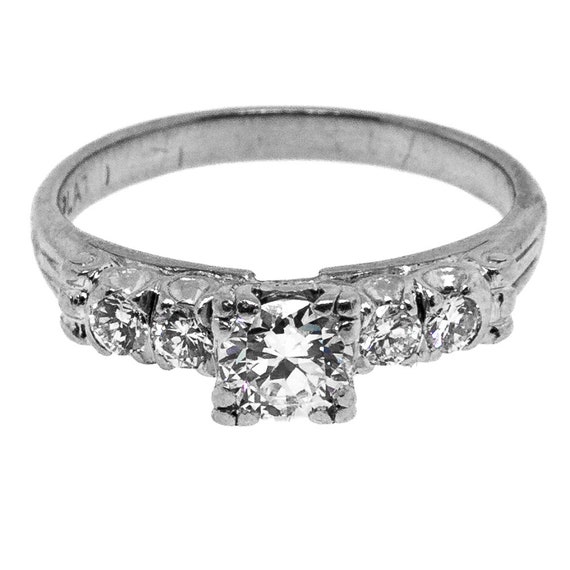 Diamond Platinum Engagement Ring