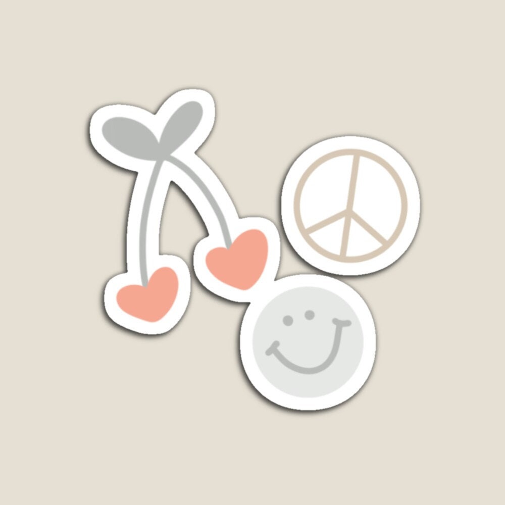 Cute Boho Doodle Design Smiley Design File Cherries Design - Etsy