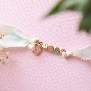 Personalized | Custom | Girly Fabric Friendship Bracelet