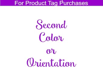 Custom Request for Second Leatherette Color or Wood Choice for Product Tag Orders