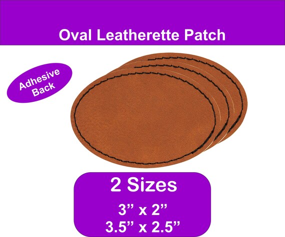 120 Pieces Rustic Leatherette Hat Patches with 8 Types of Shape