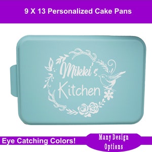 Unique Gifts For Bakers, Housewarming Gift, Custom Engraved Cake Pan, Personalized Cake Pan With Lid, Gift for Mom