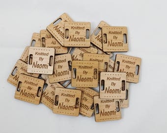 Personalized Product Tags for Garments, Personalized Wood Product Logo, Personalized Product Logo, Personalized Product Tags for Kniting