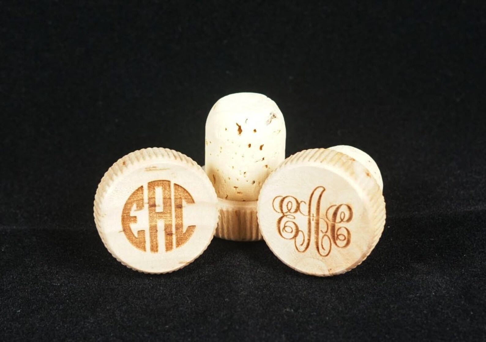 Monogrammed Engraved Wine Stopper Monogrammed Wood Wine Etsy
