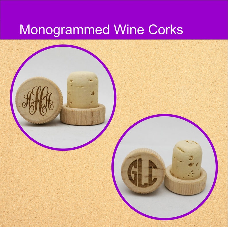 Monogrammed Engraved Wine Stopper Monogrammed Wood Wine Etsy