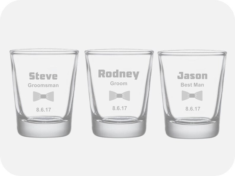 Personalized Groomsmen Shot Glass Gifts Groomsmen Proposal Etsy