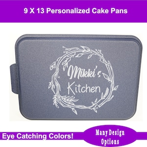 Gift for Grandma, Unique Engraved Bakeware Gift For Bakers, Personalized Baking Gifts, Customized Cake Pan With Lid,