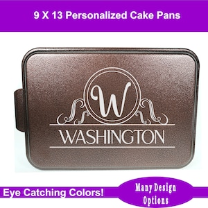 Custom Engraved Cake Pan, Personalized Cake Pan With Lid, Unique Gifts For Bakers, House Warming Gift, Gift for Mom