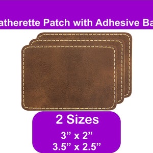 Vintage Color 6 Styles Laserable Blank Leatherette Patches - Temu