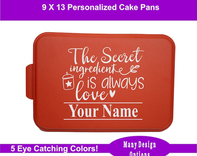 Custom Bakeware, Housewarming Gift, Unique Gifts For Bakers, Kitchen Gifts, Personalized Baking Gifts, Customized Cake Pans