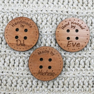 Personalisierte Produkt-Tags für Häkeln, Personalisierte Produkt-Tags für Artikel, Benutzerdefinierte Holz-Produkt-Tags, Holz-Personalisierte Produkt-Tags