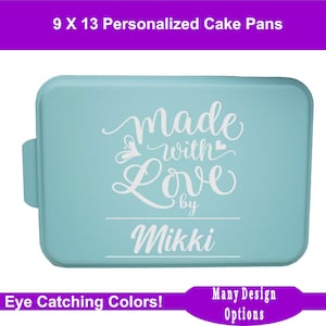 Housewarming Gift, Unique Gifts For Bakers, Personalized Baking Gifts, Customized Cake Pans, Gift for Mom