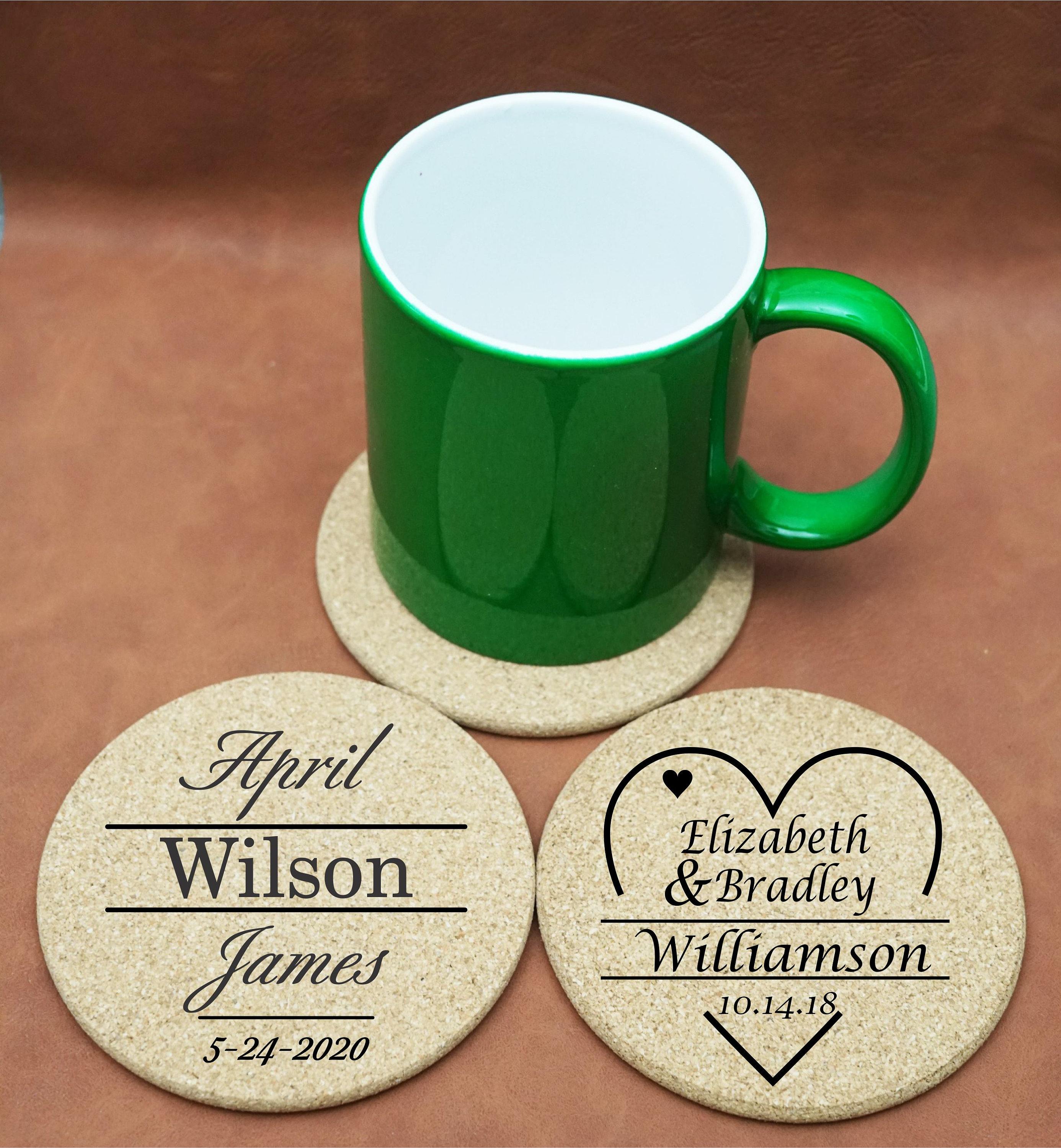 Cork Coasters Wedding Favors for Guests Wedding Coasters Etsy
