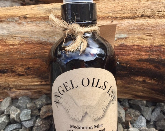 MEDITATION MIST-Pure&Natural cedarwood/bergamot essential oils. Known to ground and calm your spirit. By AngelOilsInc.
