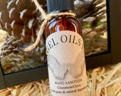 NATURAL HAND SANITIZER-70 percent isopropyl alcohol, New-grapefruit geranium, lavender lemon, peppermint, tea tree orange and cinnamon clove