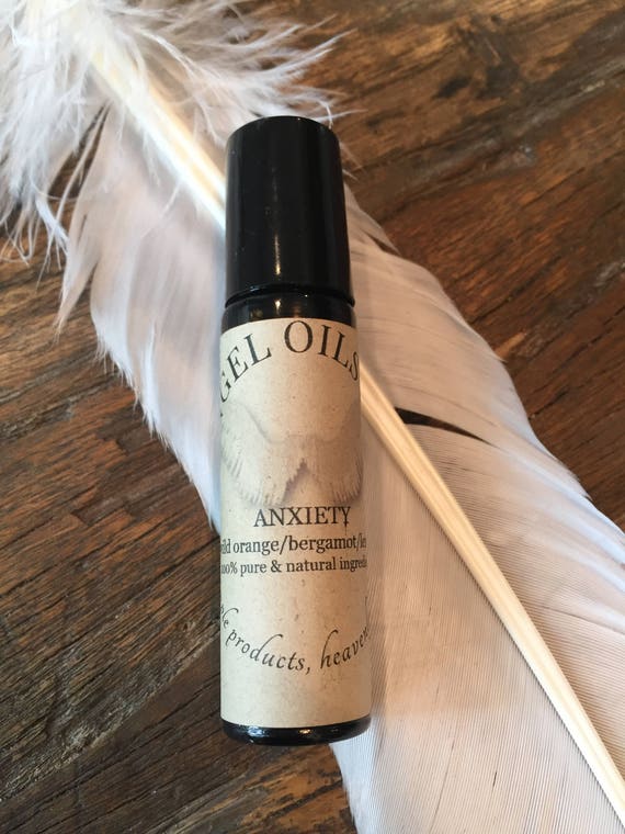 ANXIETY- rollerball with wild orange,bergamot and lemon essential oils