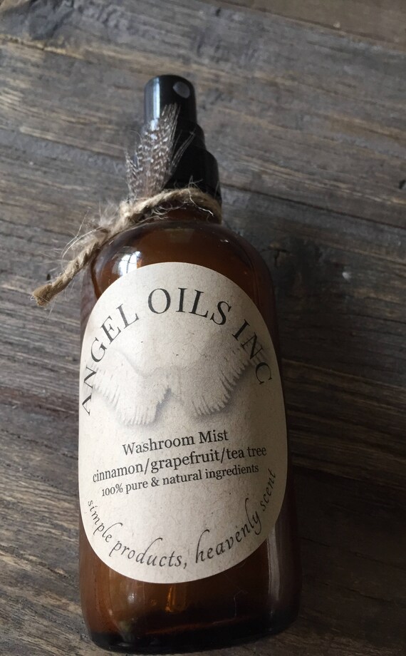 WASHROOM MIST-all natural bathroom spray with pure & natural cinnamon/tea tree/grapefruit essential oils