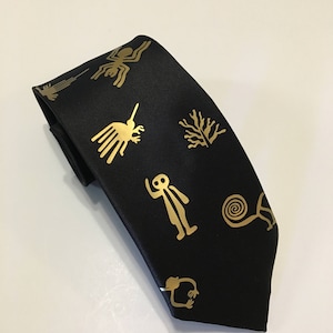 Líneas de Nazca, corbata peruana, geoglifos, arte espacial, misterio, gran regalo, cumpleaños, Navidad, boda