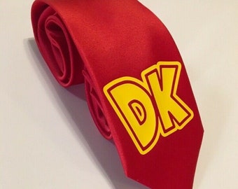 D K Necktie,  Cool and Fun. Birthday Gift, Wedding, Father's Day, Christmas, Halloween