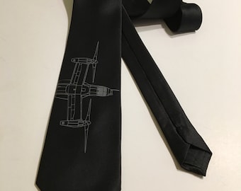 Helicóptero, Corbata de Aviación, Cool y Diversión. Regalo de cumpleaños, boda, día del padre, Navidad, Día de San Valentín