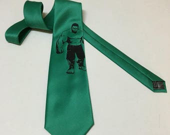 Green Necktie with Muscle Man , Really  Cool, Great Gift