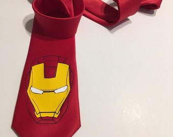 Cool Necktie ( Red Color Tie or Black Color Tie ), Cool and Fun. Birthday Gift, Wedding, Father's Day, Christmas, Valentine's Day, Superhero