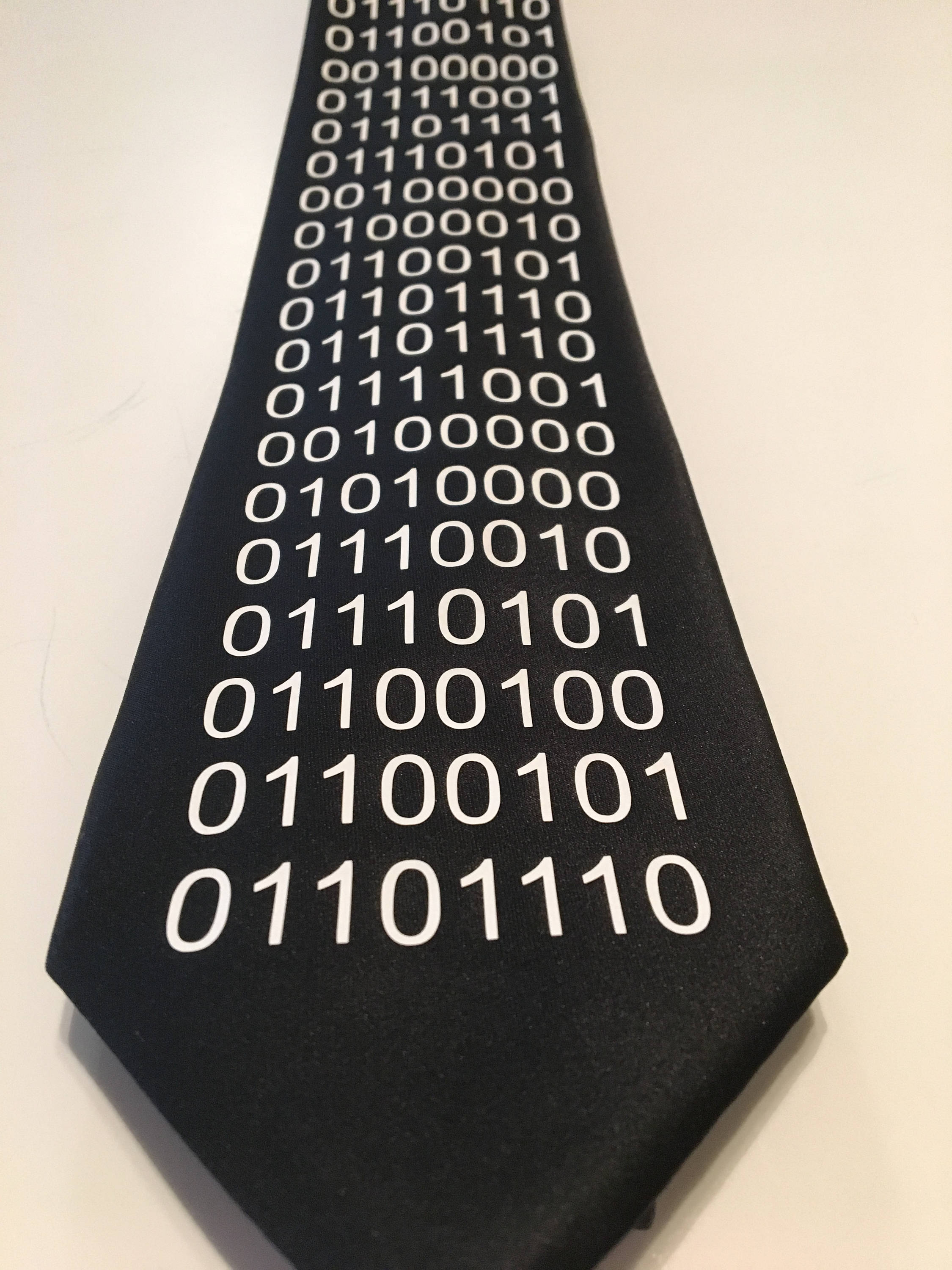 Binary Code Cool Necktie. It Says: Hello World! Hello World! - Etsy