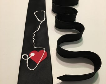Doctor Necktie, MD, RN, Cool, Unique and Fun, Birthday Gift, Wedding, Christmas, Father's Day, Valentine's
