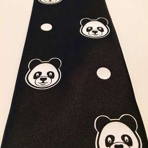 Panda Necktie, Pandas Lover, Great Gift, Cute, Wedding, Birthday, Christmas image 5