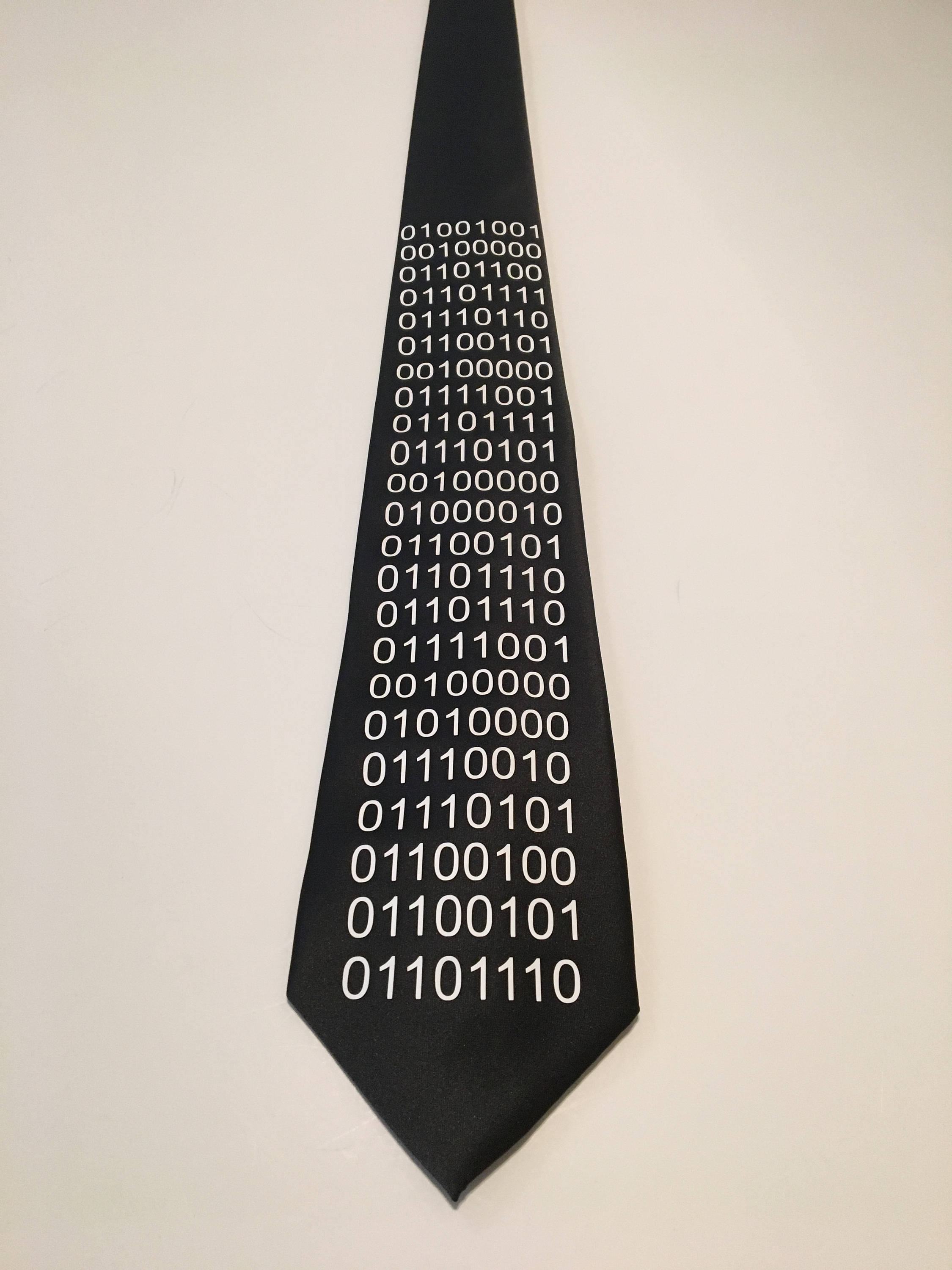 Binary Code Cool Necktie. It Says: Hello World! Hello World! - Etsy