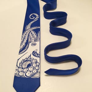 Octopus Necktie, Blue Necktie
