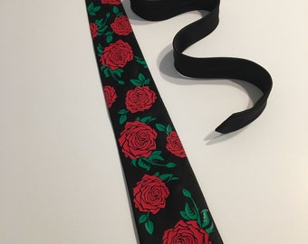 Roses Necktie, Flowers,  Fun and Unique