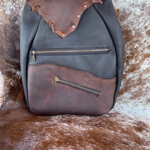 Leather Backpack purse