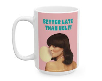 Funny Retro Style Coffee Mug - Coffee Lovers Gift