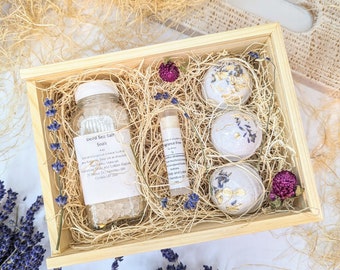 Relaxation bath and body gift set medium, holiday gift, personalized gift, gift for her, Christmas present, easy gifts, secret Santa, cadeau