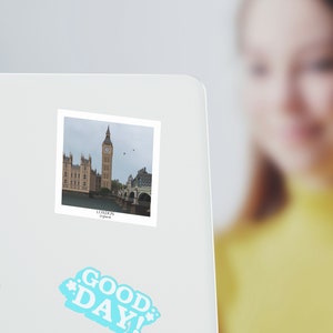 Pegatina de arte de viaje de Londres, Inglaterra / Pegatina de vinilo para portátil con diseño de aventura en el Reino Unido e Inglaterra, idea de regalo, recuerdo, 3 x 3 pulgadas