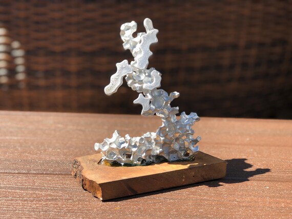 Rustic Tabletop Sculpture Glamorous Centerpiece Fireplace Etsy etsy