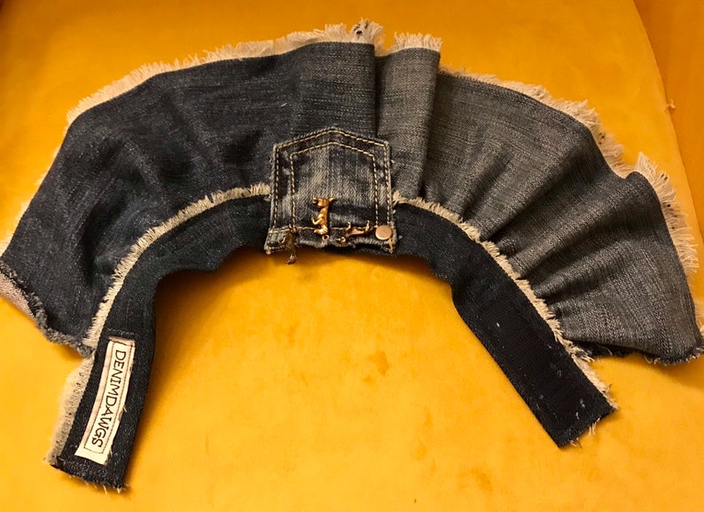 Ruffled Denim Dog Skirt