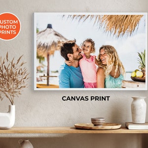 Customisable Family Photo Canvas - Landscape Photo Canvas or Framed Print Printed By PhotobookShop