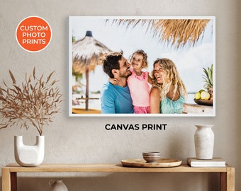 Customisable Family Photo Canvas - Landscape Photo Canvas or Framed Print Printed By PhotobookShop